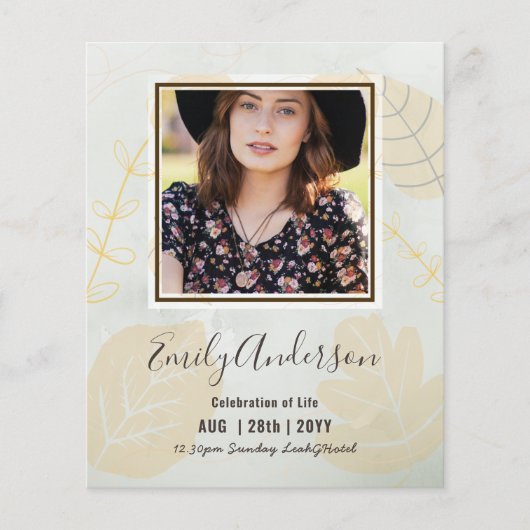 お祝い・オブ・ライフ葬儀記念写真予算 (正面)