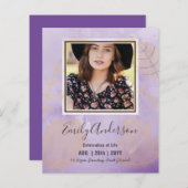 お祝い・オブ・ライフ葬儀記念写真予算 (正面/裏面)