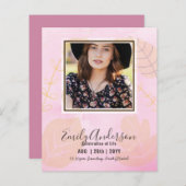 お祝い・オブ・ライフ葬儀記念写真予算 (正面/裏面)