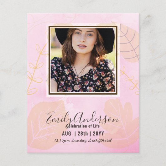 お祝い・オブ・ライフ葬儀記念写真予算 (正面)