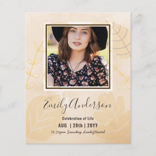 お祝い・オブ・ライフ葬儀記念写真予算 (正面)