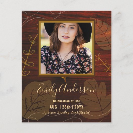 お祝い・オブ・ライフ葬儀記念写真予算 (正面)