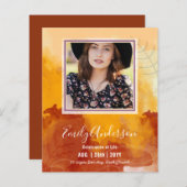 お祝い・オブ・ライフ葬儀記念写真予算 (正面/裏面)