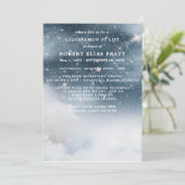 お祝い・オブ・ライフ葬儀記念星空 招待状 (スタンド正面)