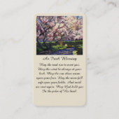 お祝い・オブ・ライフ賛美・アイルランド祈りの言葉・カード 名刺 (正面)