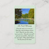 お祝い・オブ・ライフ賛美・アイルランド祈りの言葉・カード 名刺 (正面)