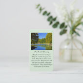 お祝い・オブ・ライフ賛美・アイルランド祈りの言葉・カード 名刺 (スタンド正面)