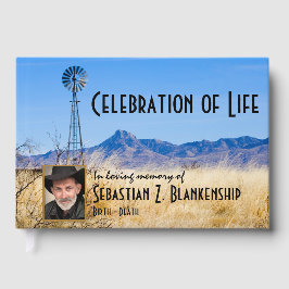 お祝い・オブ・ライフ風車メモリアルカスタム写真 ゲストブック