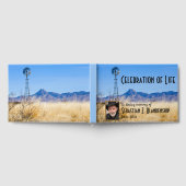 お祝い・オブ・ライフ風車メモリアルカスタム写真 ゲストブック (全面)