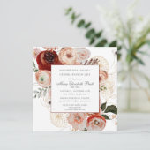 お祝い・オブ・ライフ・エレガントフォト・フローラ 招待状 (スタンド正面)