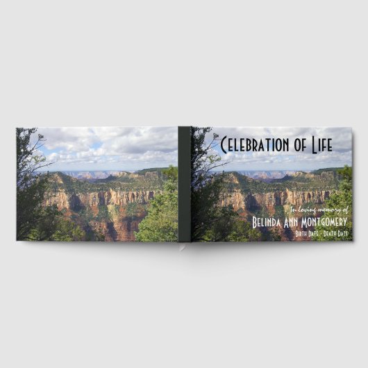 お祝い・オブ・ライフ・グランドキャニオン・アリゾナ記念 ゲストブック (全面)