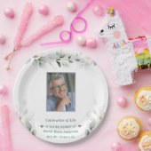 お祝い・オブ・ライフ・グリーナリー人写真記念館 ペーパープレート (パーティー)