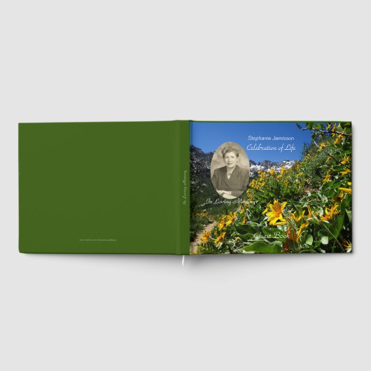 お祝い・オブ・ライフ・ゲストブック(写真付き) ゲストブック (全面)