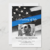 お祝い・オブ・ライフ・コップ写真記念招待状 招待状 (正面)