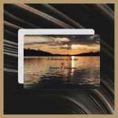 お祝い・オブ・ライフ・ゴールデンサンセットアットレイク 招待状