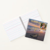 お祝い・オブ・ライフ・サンセット海フォトレジスタ ノートブック (内部)