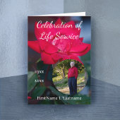 お祝い・オブ・ライフ・サービスのアジェンダに関する速報 カード