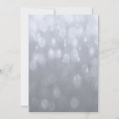 お祝い・オブ・ライフ – シルバー招待状 招待状 (裏面)