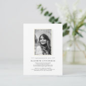 お祝い·オブ·ライフ·シンプル·シック·フエレガントォト インビテーションポストカード (スタンド正面)