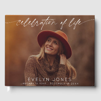 お祝い・オブ・ライフ・スクリプト葬儀写真 ゲストブック