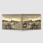 お祝い・オブ・ライフ・セピア・ウマカスタムーズ写真 ゲストブック (全面)