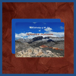 お祝い・オブ・ライフ・デザートランドスケープ 招待状