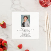 お祝い・オブ・ライフ・フォトシンプルモダン スタンダードカクテルナプキン (インサイチュ)