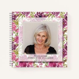 お祝い・オブ・ライフ・フォト・オン・フローラ・ゲストブック ノートブック