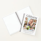 お祝い・オブ・ライフ・フォト・コラージュ予算案ゲストブック ノートブック (内部)