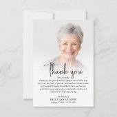 お祝い・オブ・ライフ・フォト サンキューカード (正面)