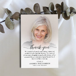 お祝い・オブ・ライフ・フォト サンキューカード