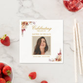 お祝い・オブ・ライフ・フォト・フローラ記念館 スタンダードカクテルナプキン (インサイチュ)