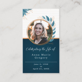 お祝い・オブ・ライフ・フォト・ブロンズ・祈りの言葉・カード 名刺