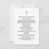 お祝い・オブ・ライフ・フォト・メモリアル・祈りの言葉・カード カード (裏面)