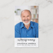 お祝い・オブ・ライフ・フォト・メモリアル・祈りの言葉・カード コーリングカード (正面)