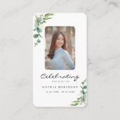 お祝い・オブ・ライフ・フォト・メモリアル・祈りの言葉・カード 名刺 (正面)