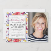 お祝い・オブ・ライフ・フォト 招待状 (正面)