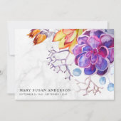 お祝い・オブ・ライフ・フォト 招待状 (裏面)