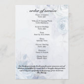 お祝い・オブ・ライフ・ブルー写真エレガントフローラ プログラム (裏面)