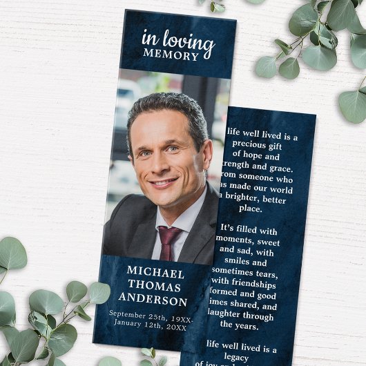 お祝い・オブ・ライフ・ブルー大理石詩