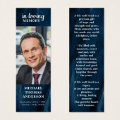 お祝い・オブ・ライフ・ブルー大理石詩 (正面&裏面)