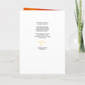 お祝い・オブ・ライフ・プログラム夕日海地平線 プログラム (裏面)