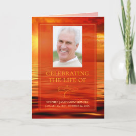 お祝い・オブ・ライフ・プログラム夕日海地平線 プログラム