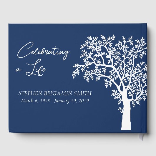 お祝い・オブ・ライフ・ホワイトツリー ゲストブック (裏面)