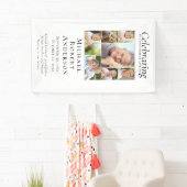 お祝い・オブ・ライフ・マルチフォト・ウェルカム 横断幕 (インサイチュ)