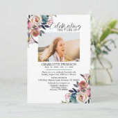 お祝い・オブ・ライフ・メモリアルフローラ写真・詩 招待状 (スタンド正面)