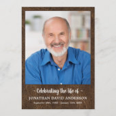 お祝い・オブ・ライフ・メモリアル写真皮革葬儀 プログラム (正面)