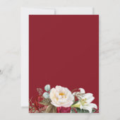 お祝い・オブ・ライフ・メモリアル赤白フローラ 招待状 (裏面)