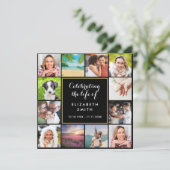 お祝い・オブ・ライフ・メモリアル12写真葬儀 招待状 (スタンド正面)