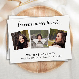 お祝い・オブ・ライフ・メモリアル3フォト祈りの言葉カード